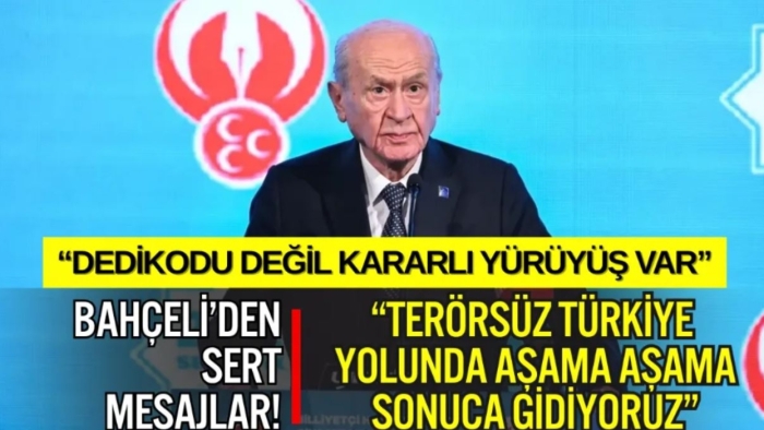 BAHÇELİ: “TERÖRSÜZ TÜRKİYE YOLUNDA AŞAMA AŞAMA SONUCA GİDİYORUZ”